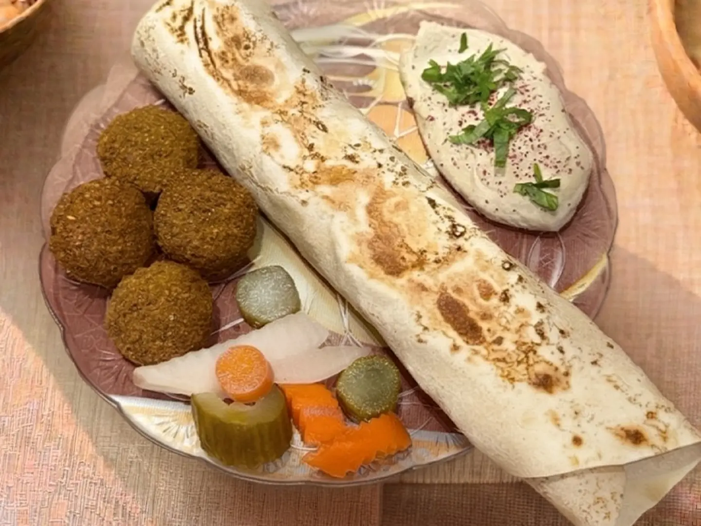 Falafel Saj Sandwich
