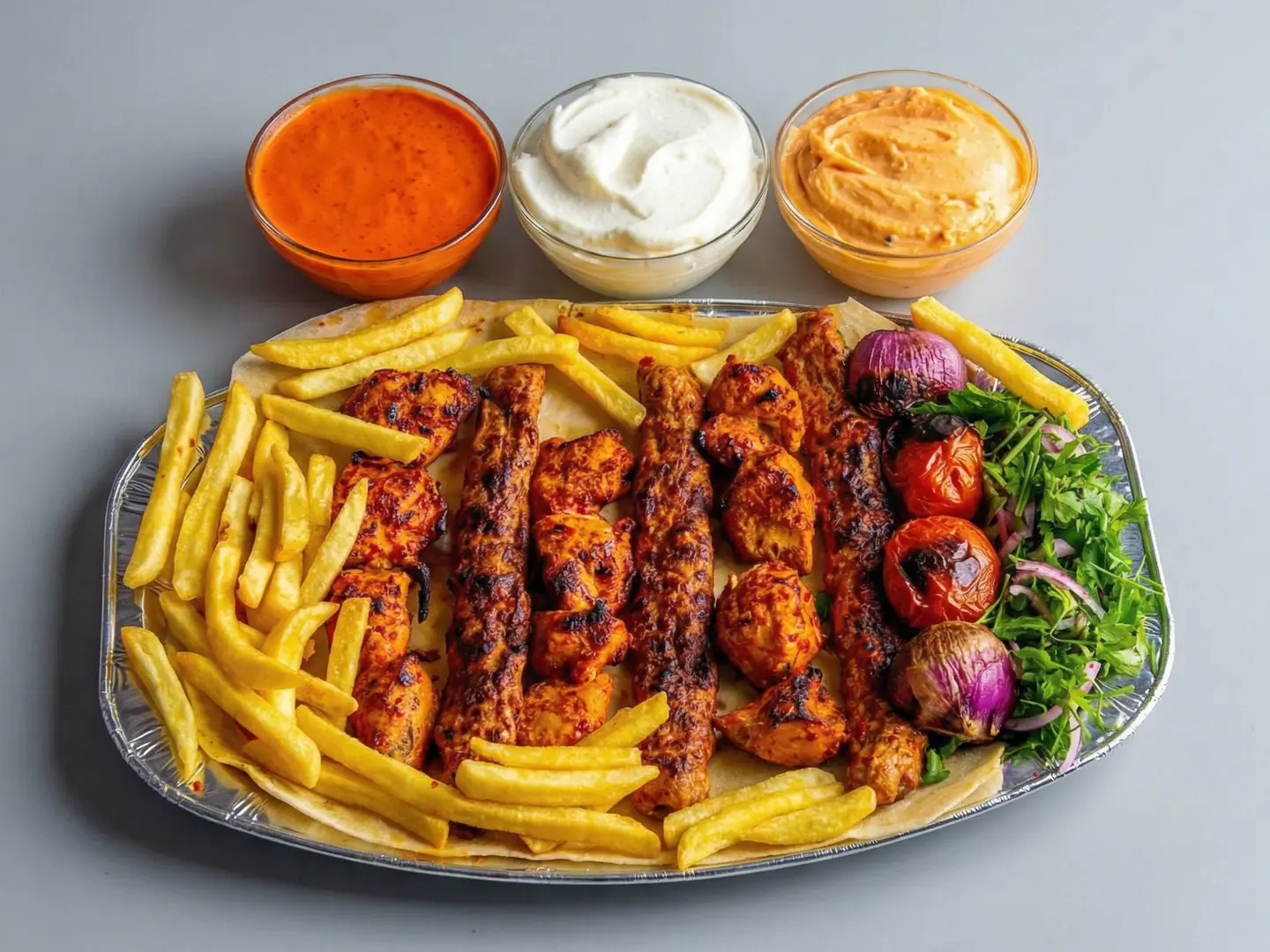 صحن مشاوي دجاج صغير