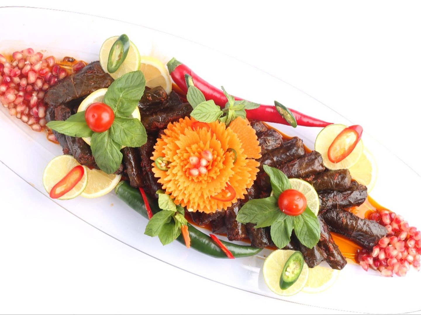Grape Leaves Plate, 60 Pieces Grape Leaves Plate, 60 Pieces