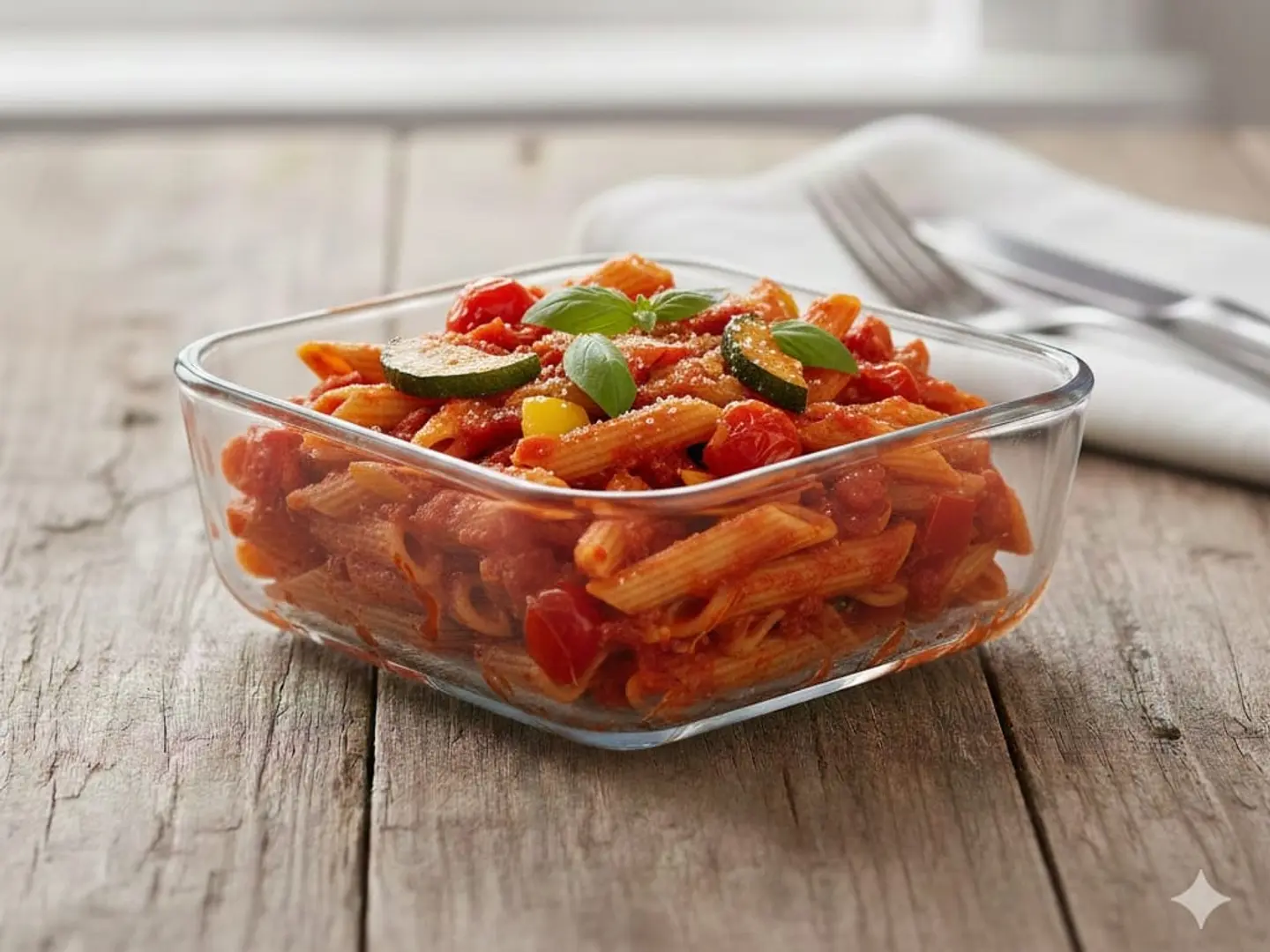 صينية معكرونة بالخضار