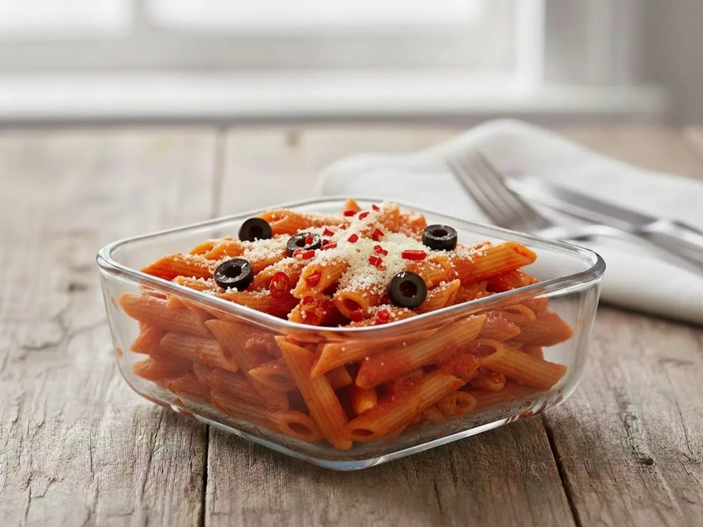 صينية معكرونة ارابياتا الحارة