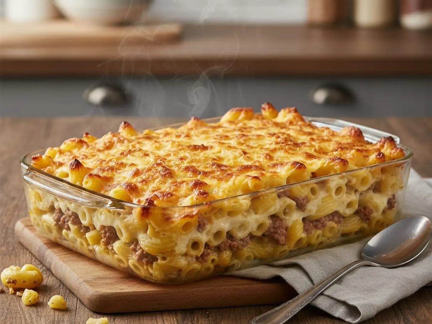 صينية معكرونة بالبشاميل