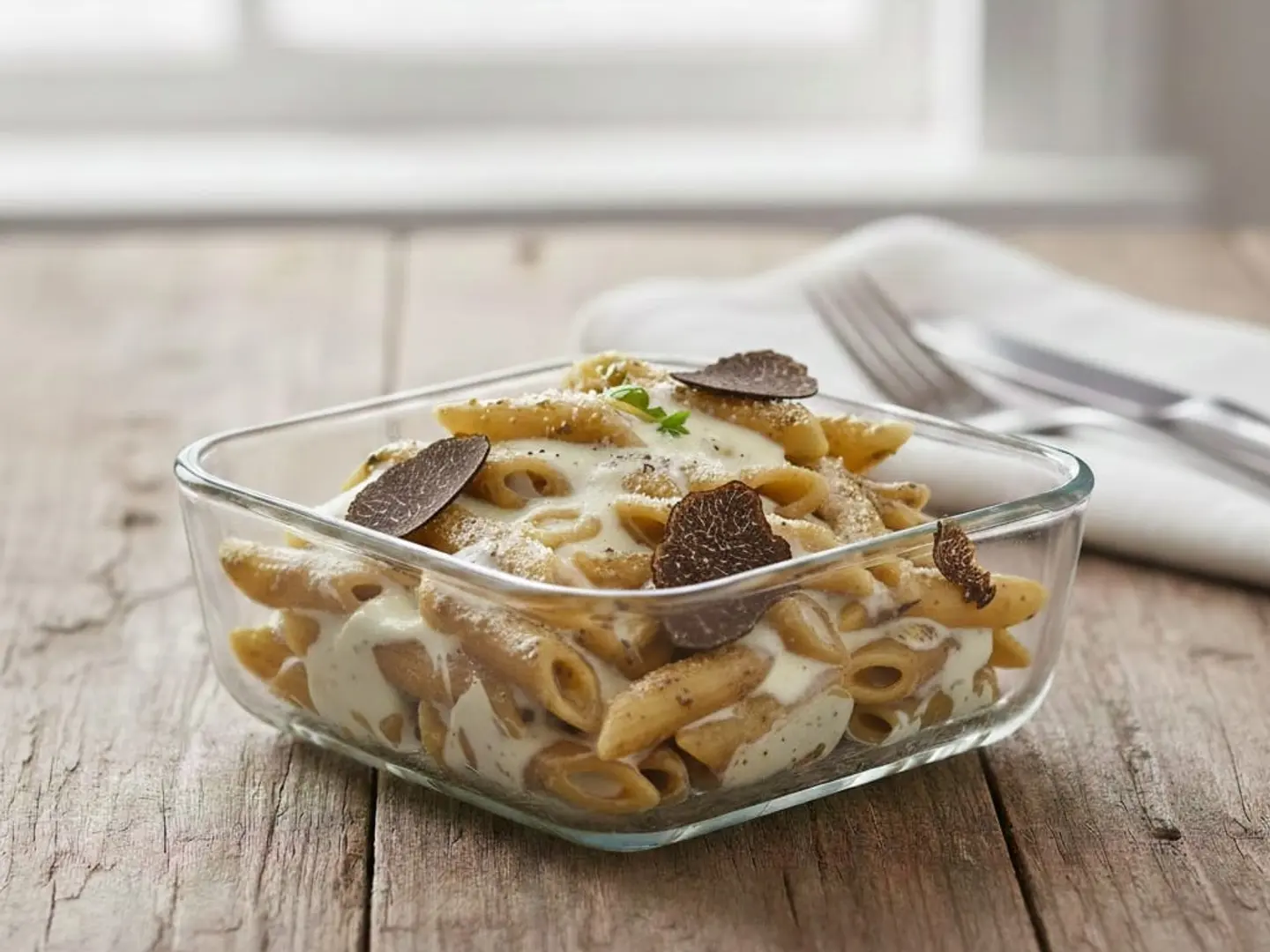 صينية معكرونة بالترافل