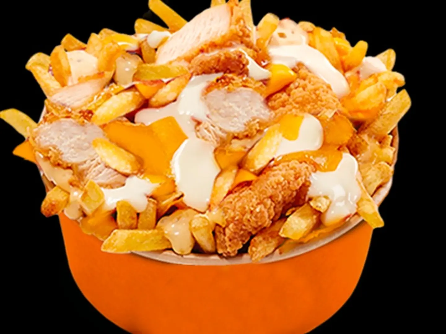 Potato With Cheesy Sauce With Streps