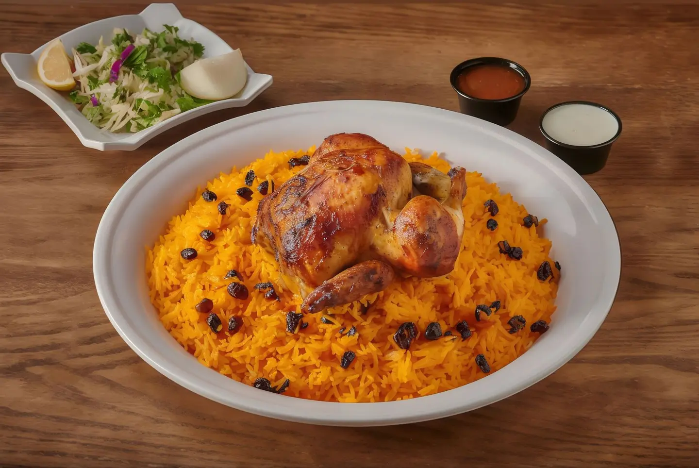 Whole Chicken Grill With Rice