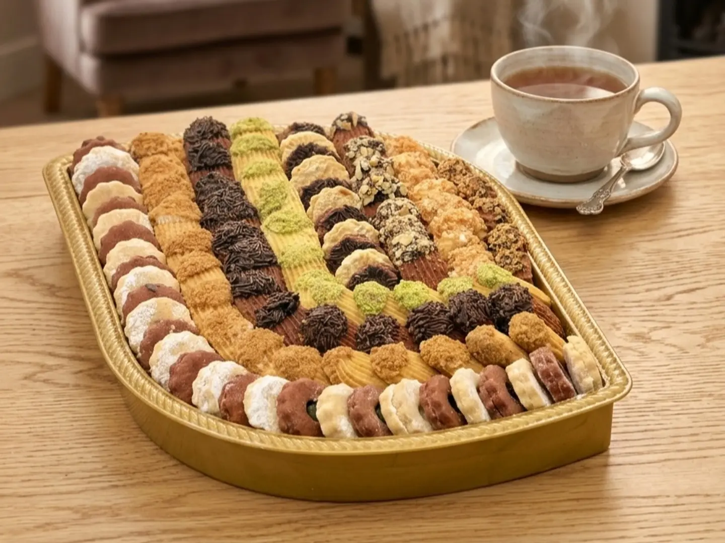 Large Mixed Petit Four Tear Plate