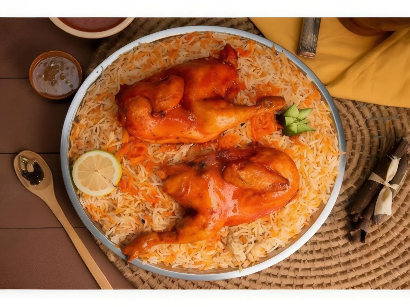 نصف دجاج مندي