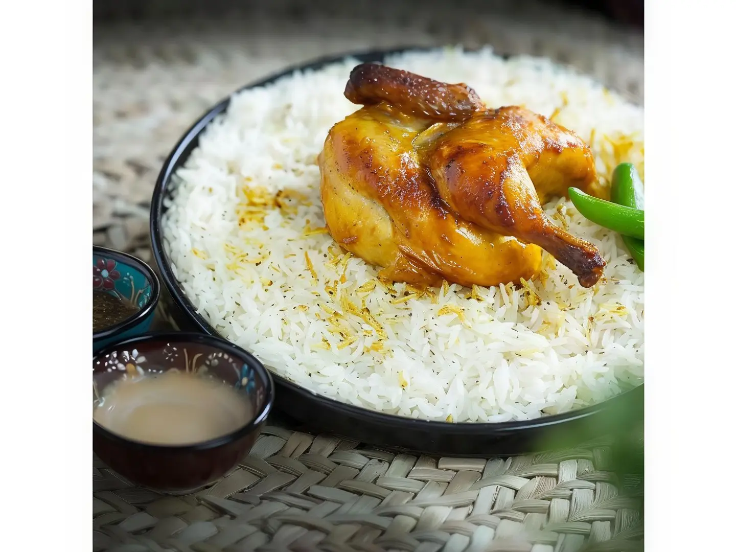 ربع شواية مع ارز شعبي