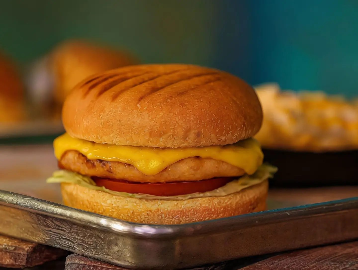 كلاسيك برجر دجاج