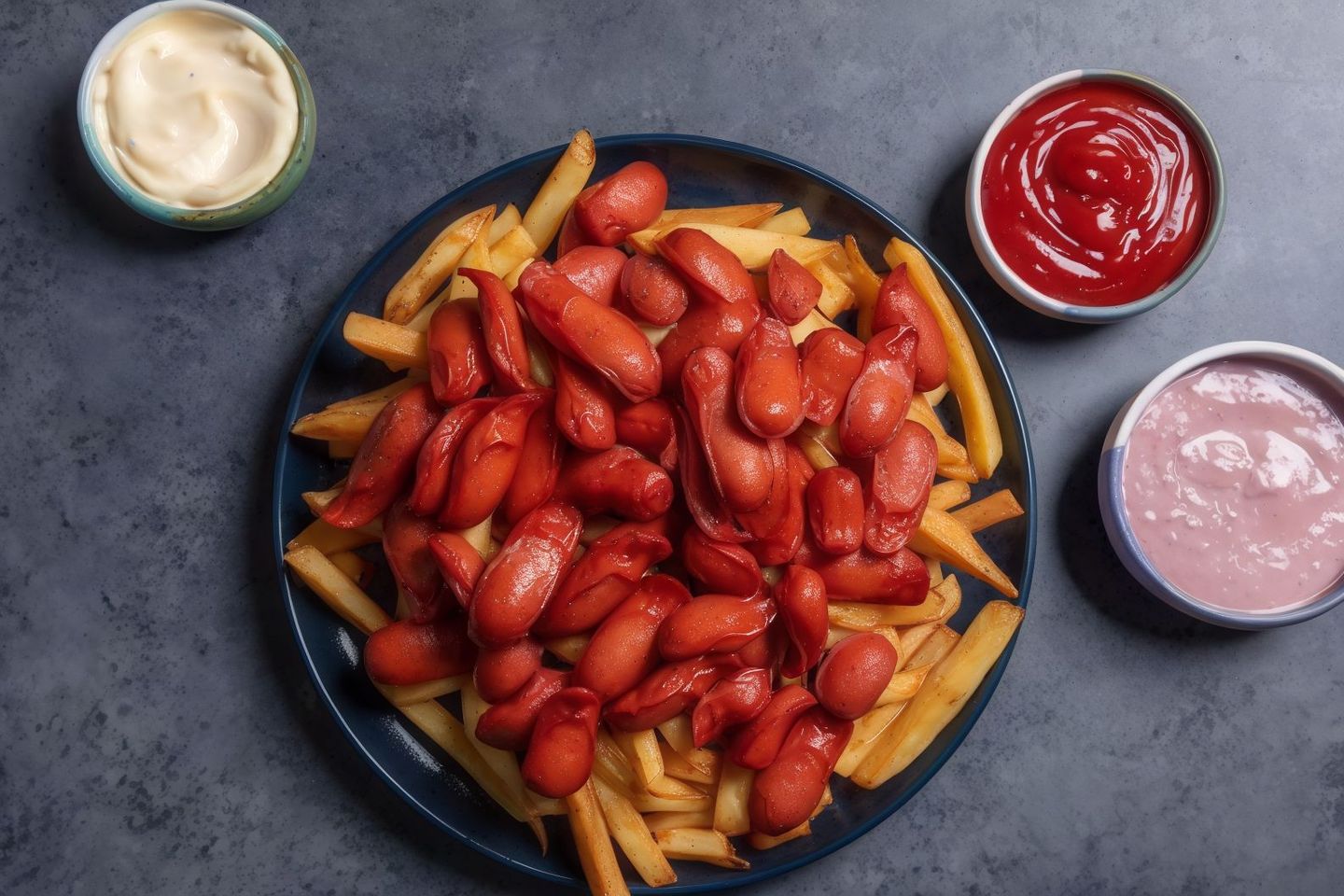 Potatoes With Hot Dog