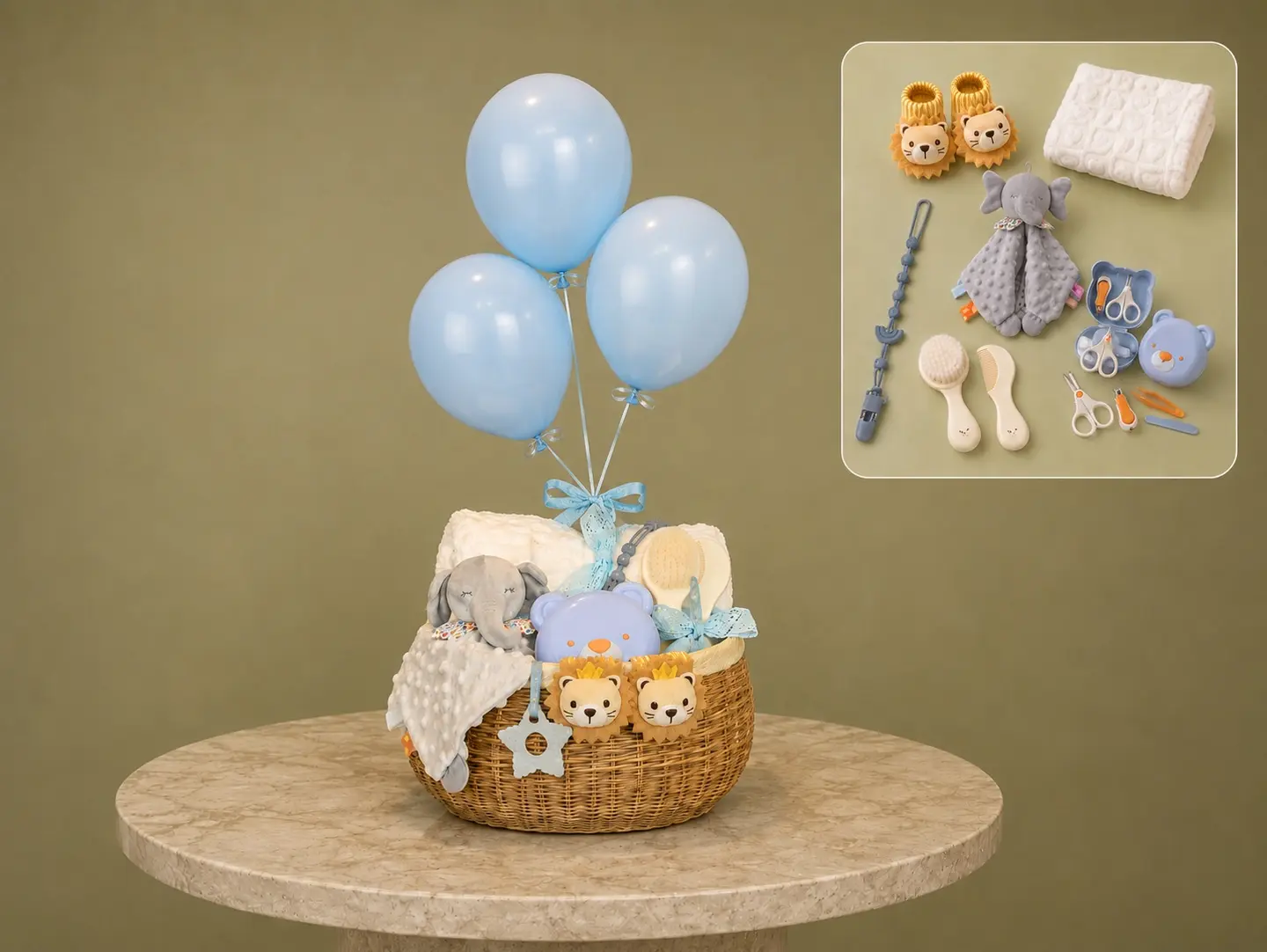 Premium Baby Boy Gift Basket