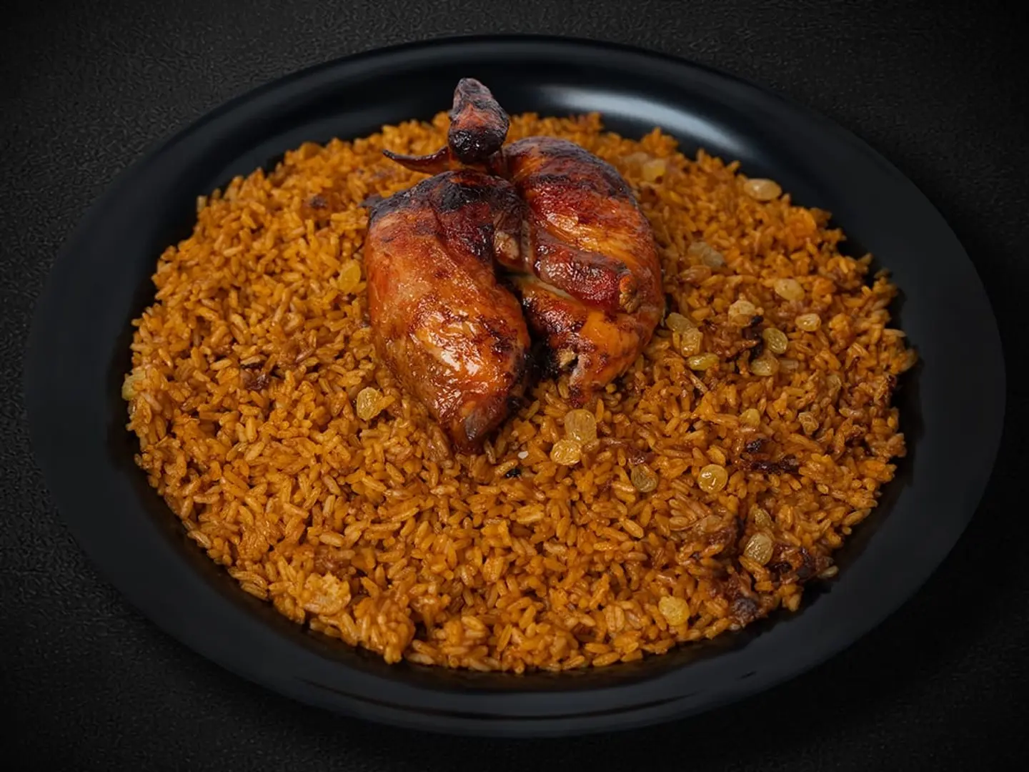 Grilled Chicken With Red Rice