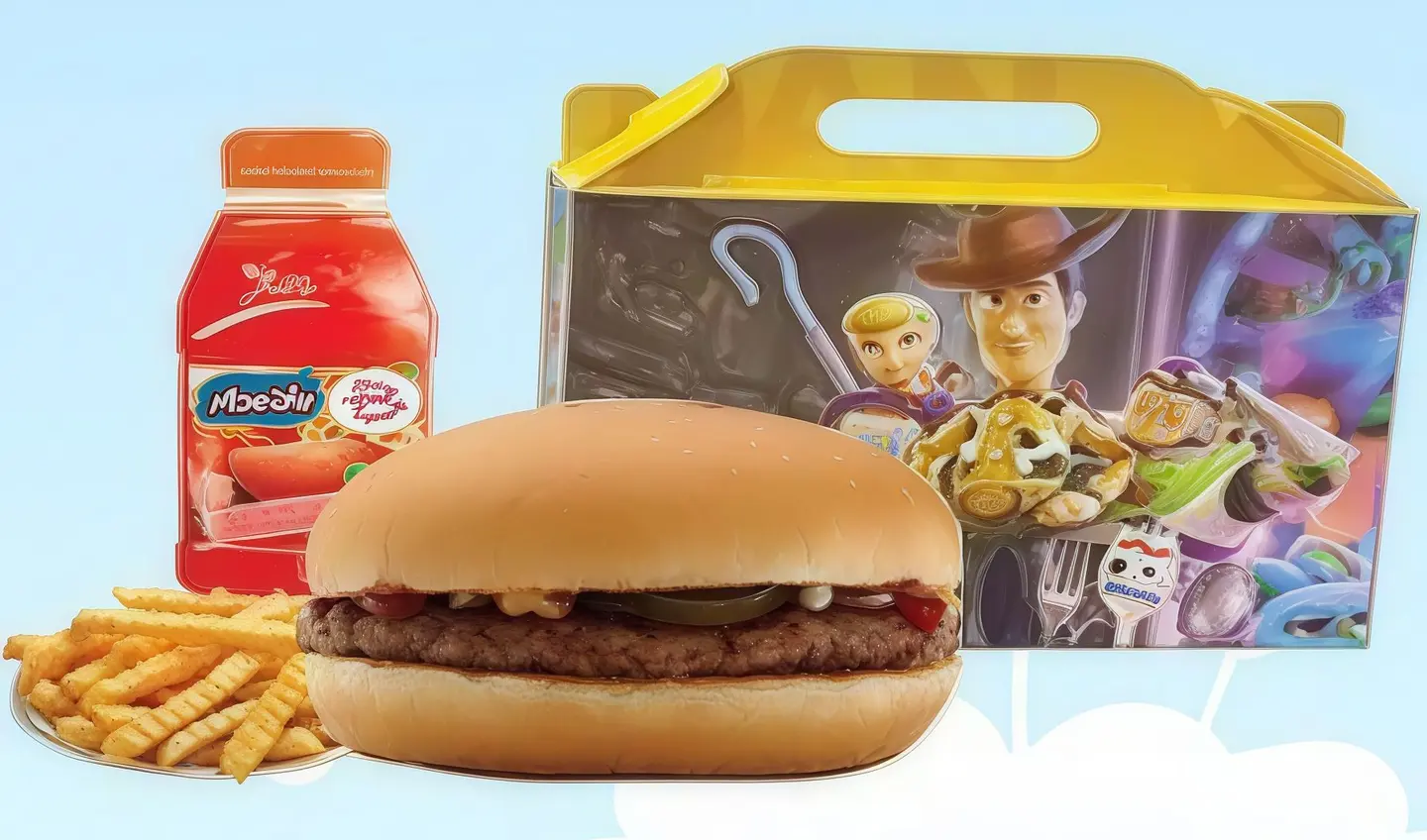 وجبة بيف برجر للأطفال