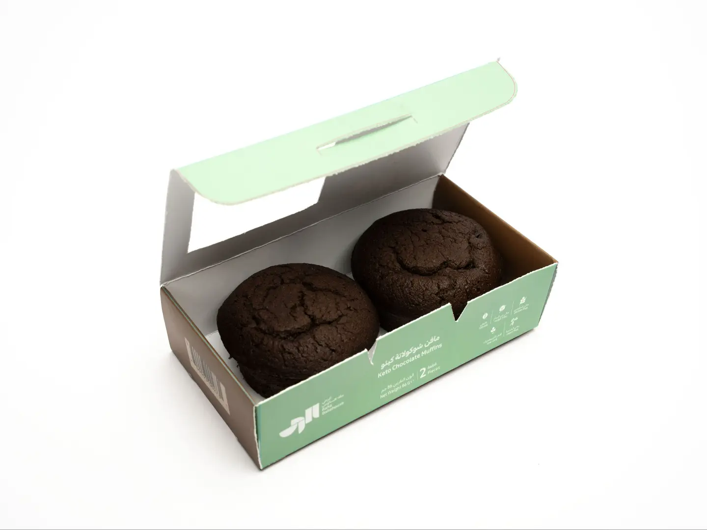 مافن شوكولاتة كيتو ٢حبة ٨٦جم