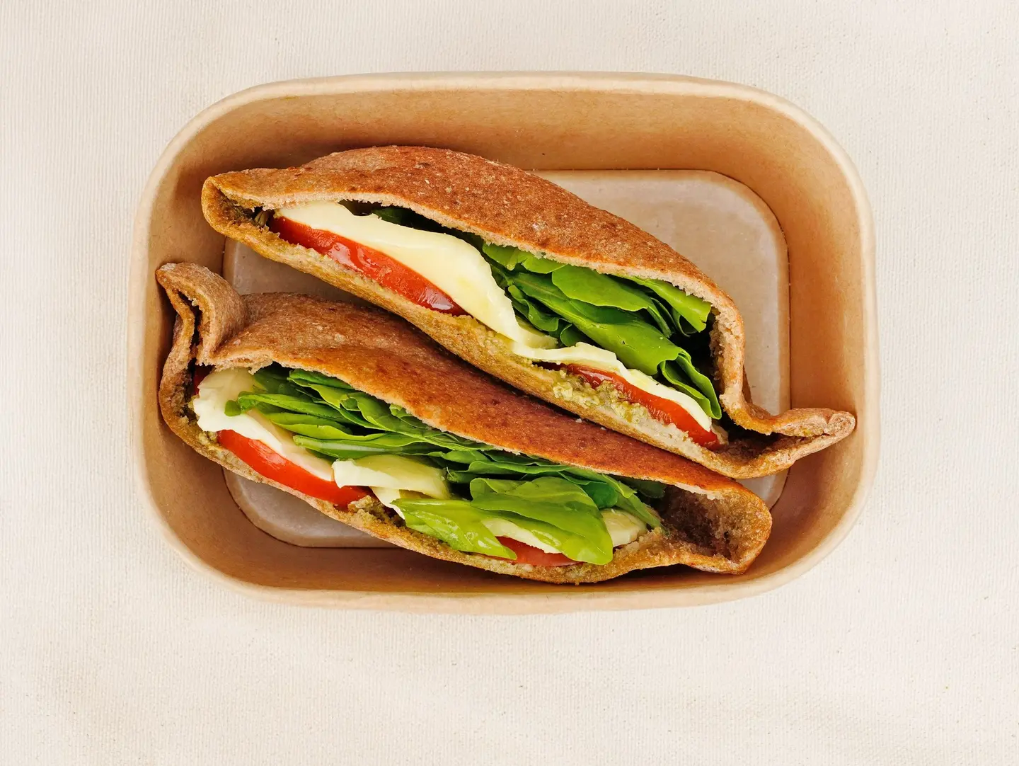 Mozzarella Tomato Pesto Sandwich