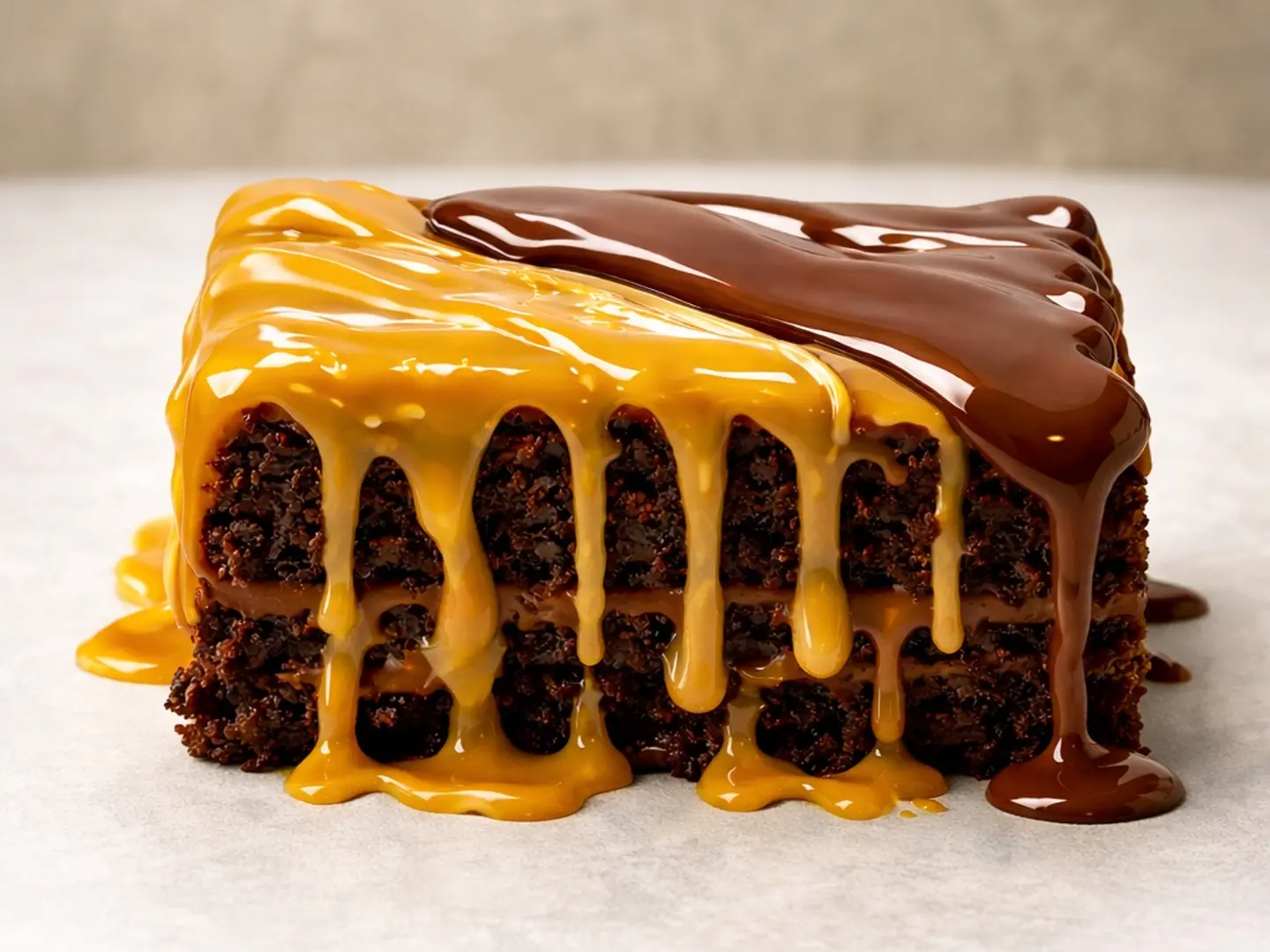 بودينغ شوكولاتة مزدوجة