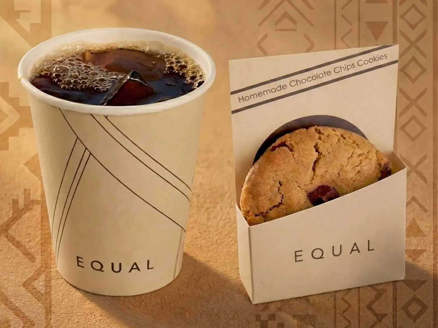 قهوة مقطرة مع كوكيز مجاني