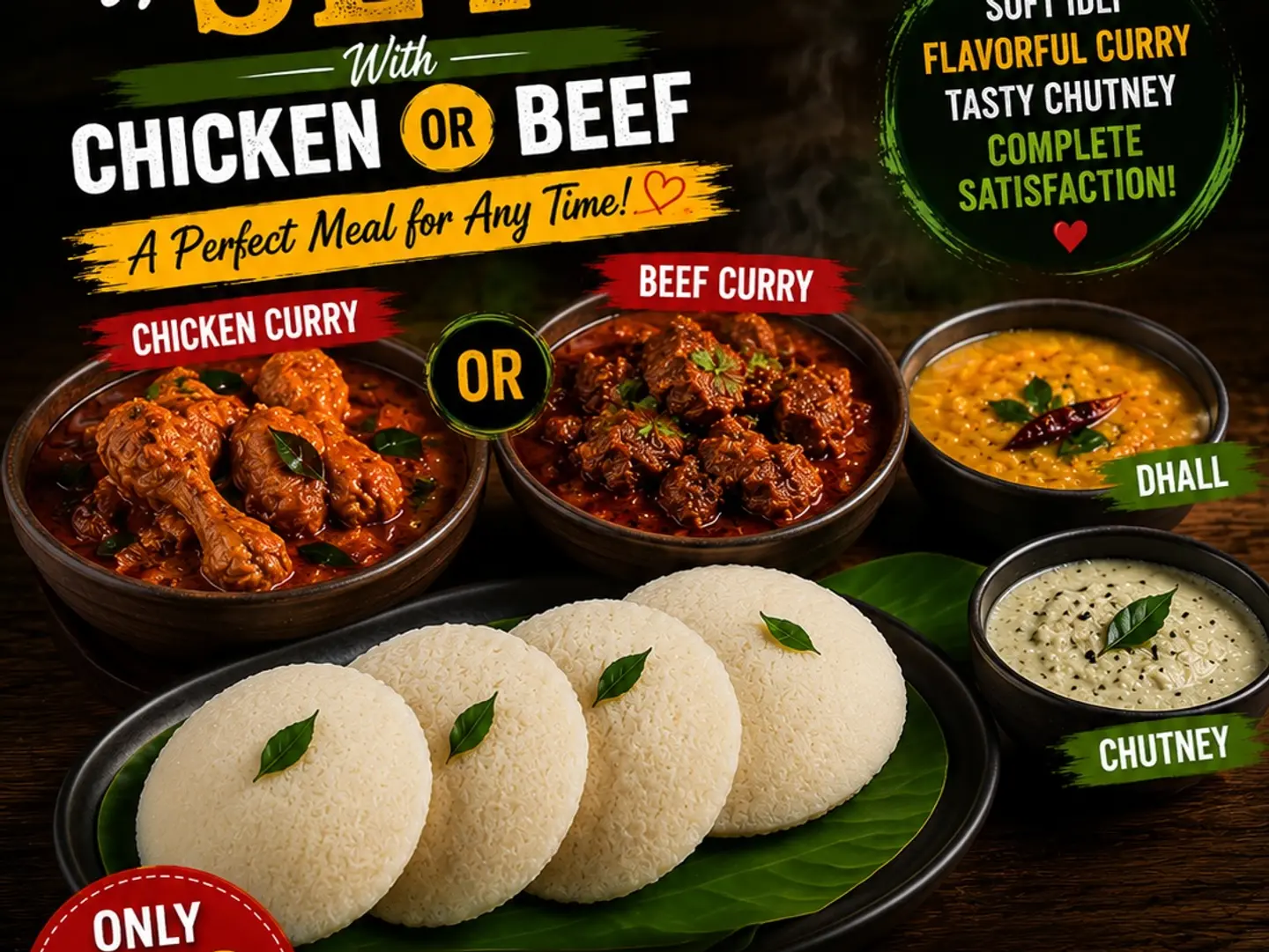 Idli Set With Chicken