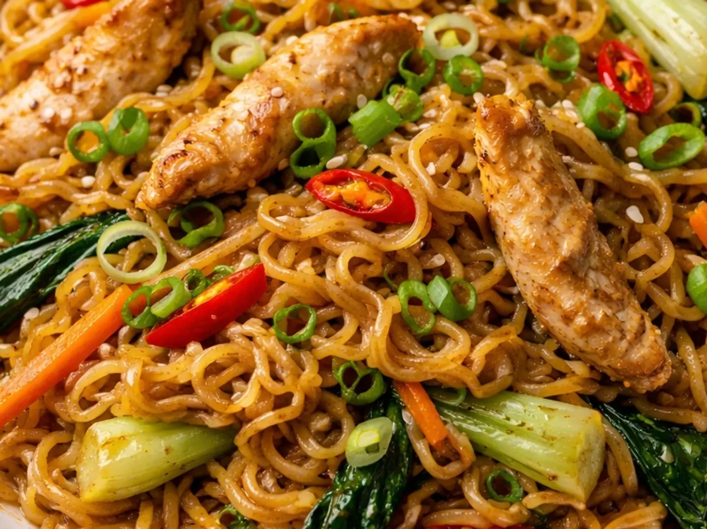 نودلز الدجاج الإندومي