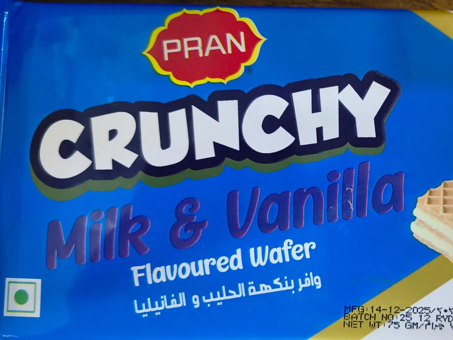Pran Milk And Vanilla Flavoured Wafer