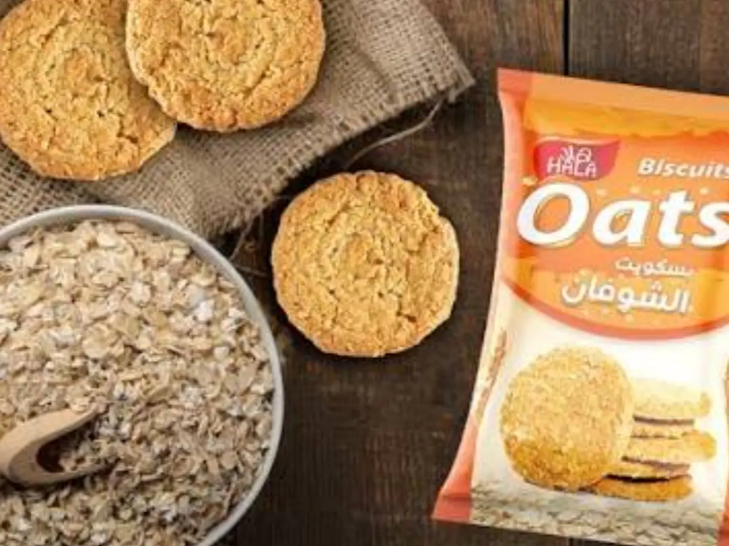 Hala Oats Biscuits 12 Pc Pack