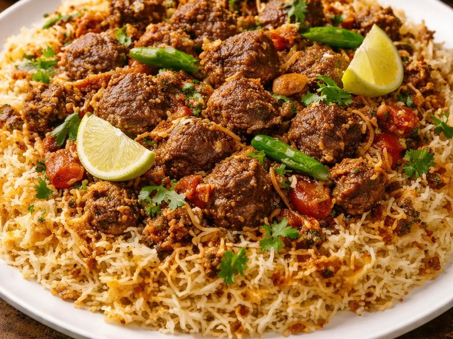 برياني لحم بقري