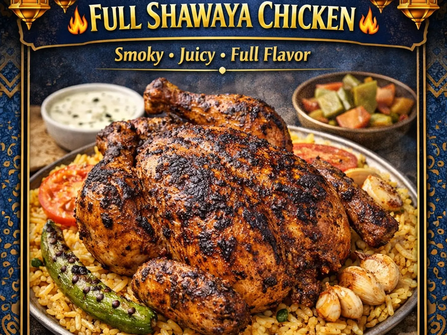 دجاج شوايا كامل