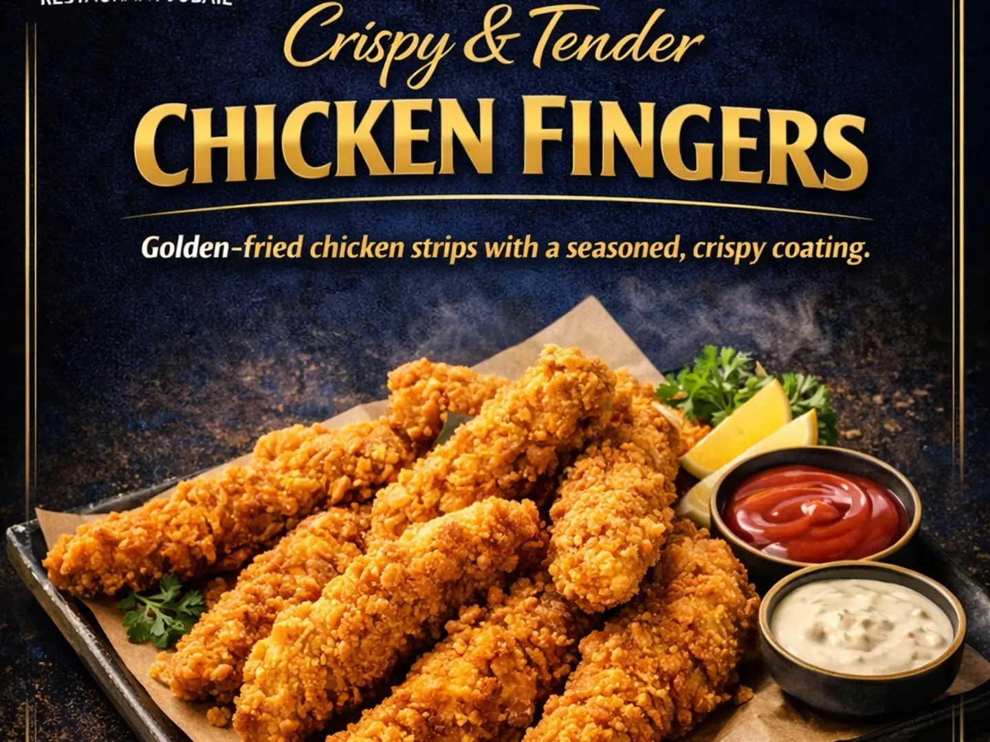 Crispy & Tender Chicken Fingers 09 Pcs With Fries & Pepsi