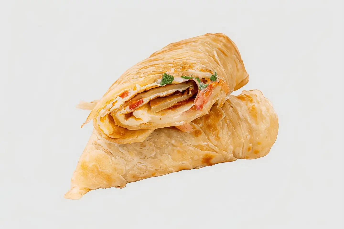 Egg Chapati With Vegetable And Cheese