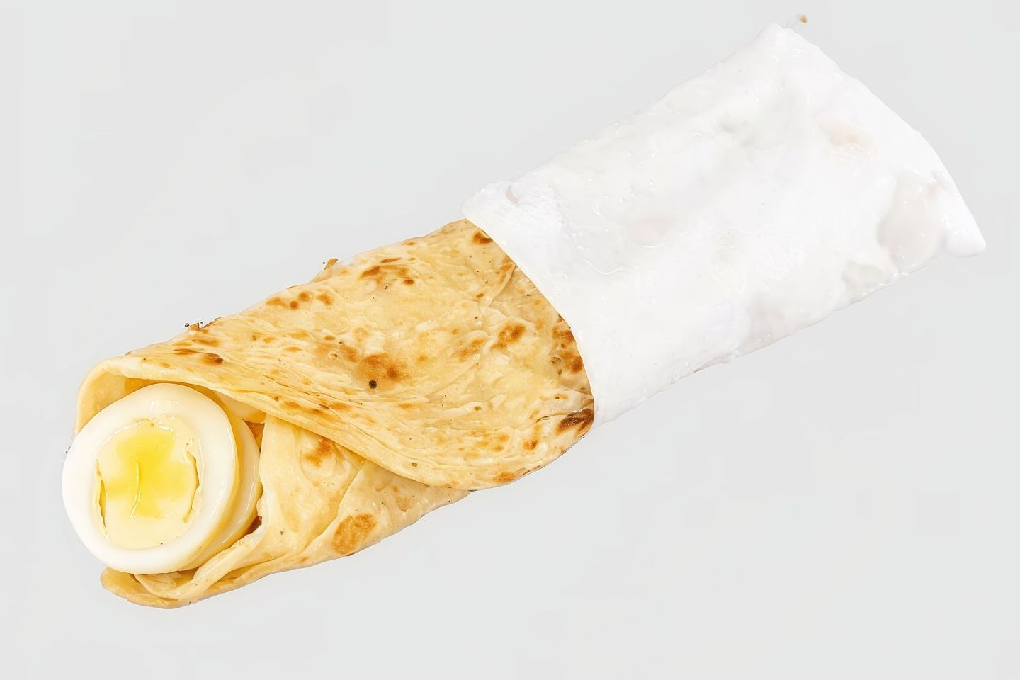شباتي بيض مسلوق مع جبن