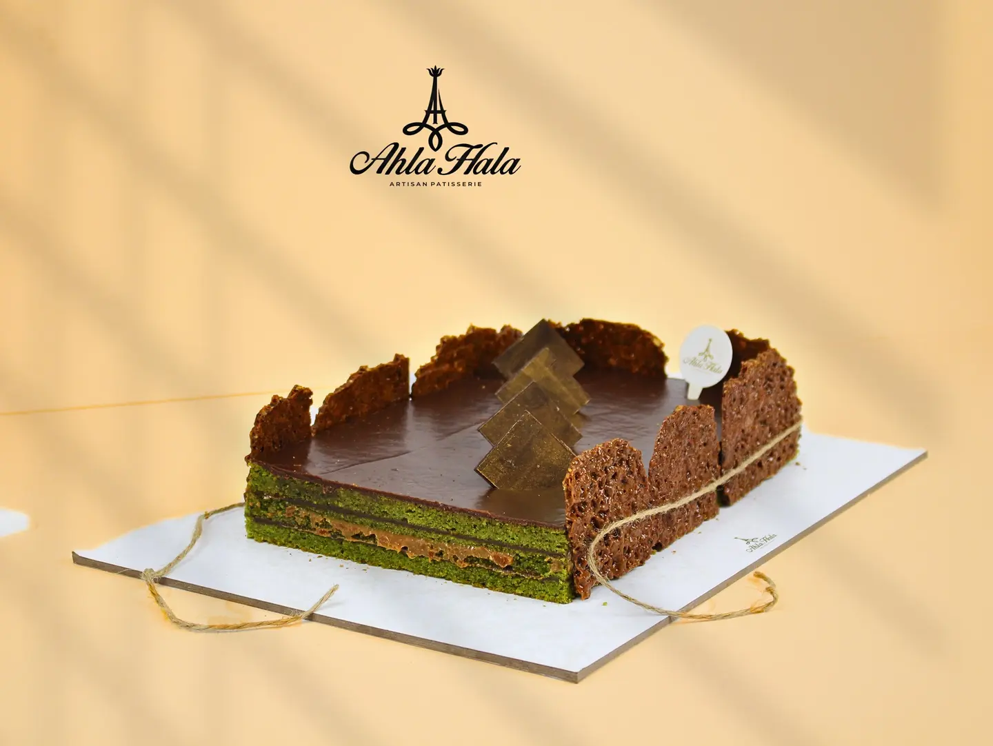 Large Pistachio And Nutella Cake