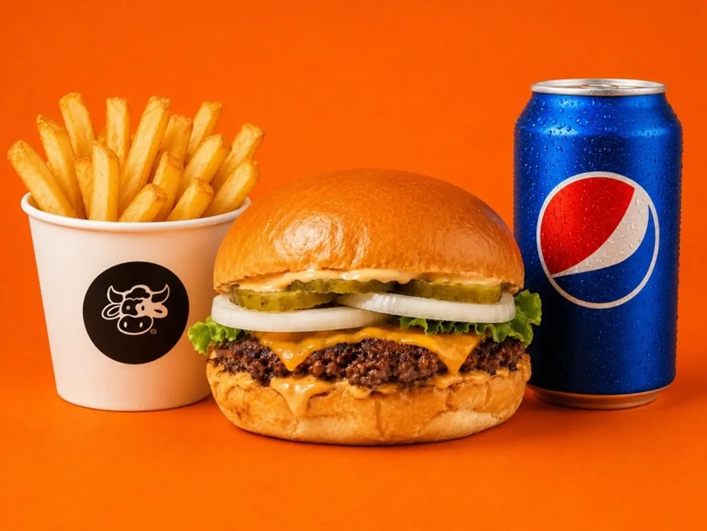 Smash Beef Burger Meal