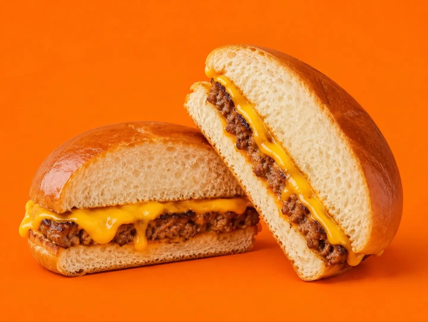 Cheesy Grilled Beef Burger