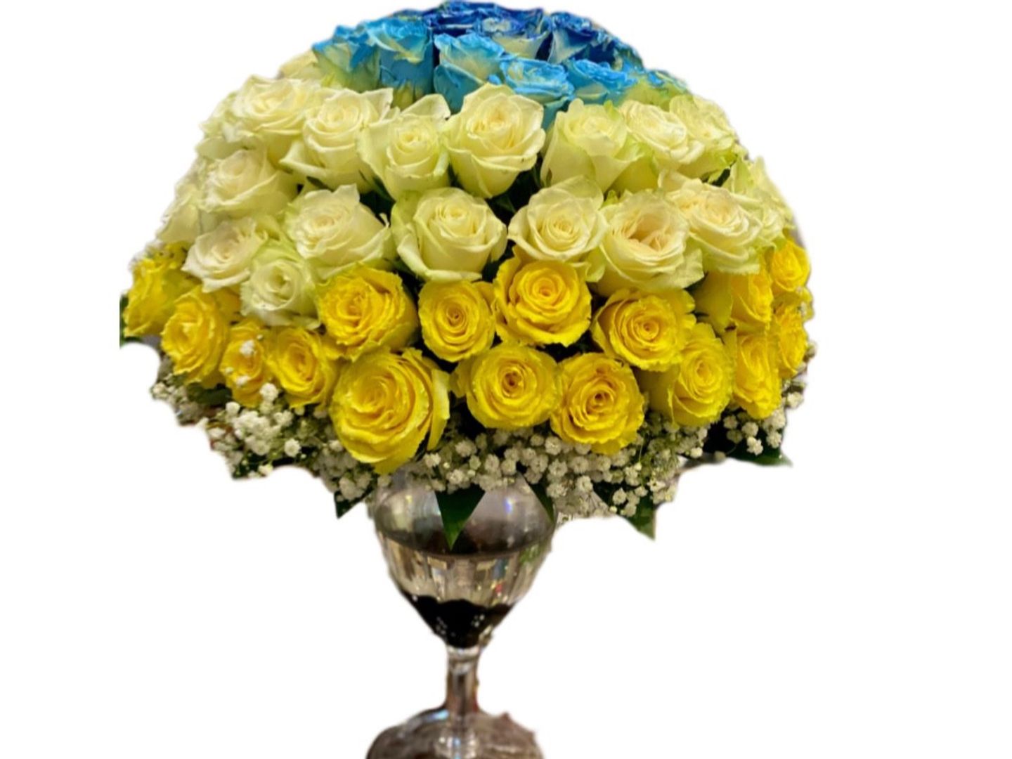 F54 Glass Bouquet Rose