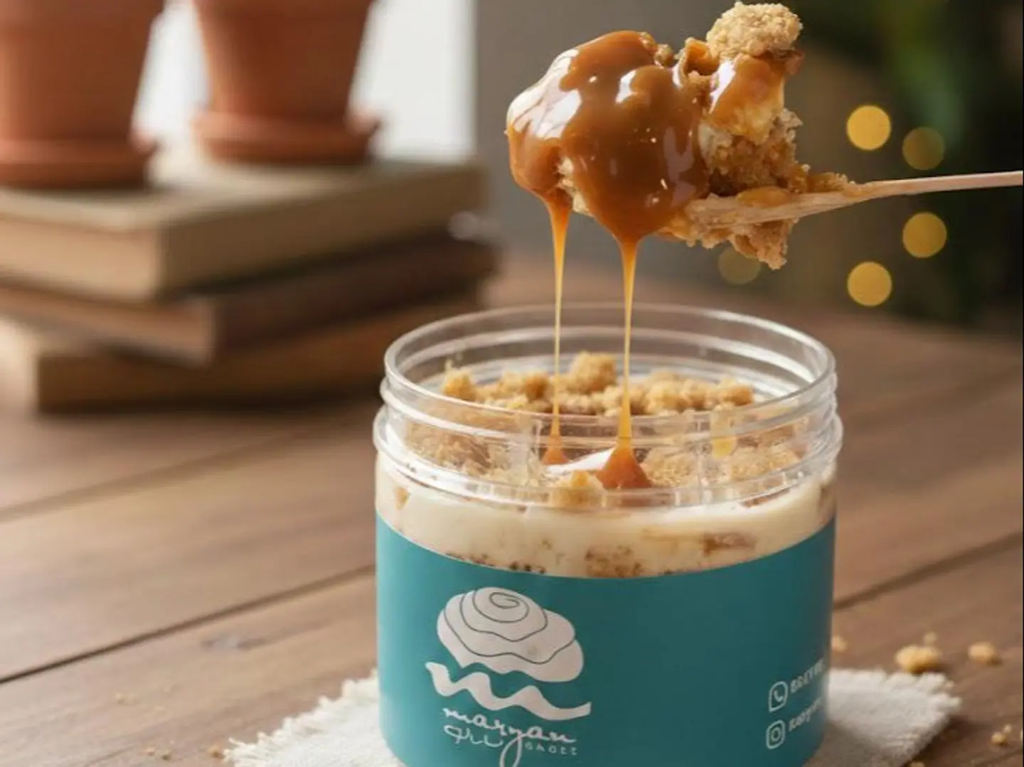 كيكة التمر مع البيكان والكراميل