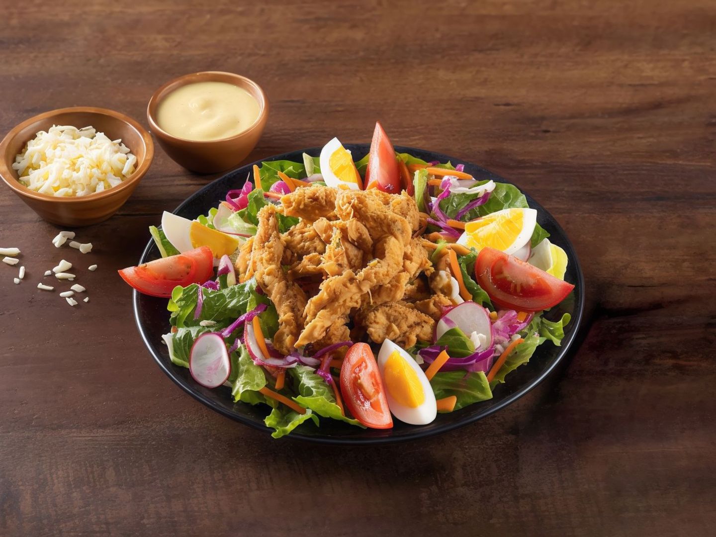 Cajun Fried Chicken Salad