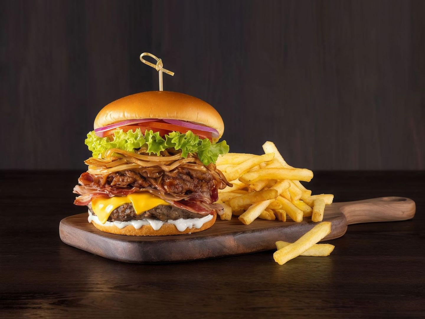Cowboy Triple Meat Burger