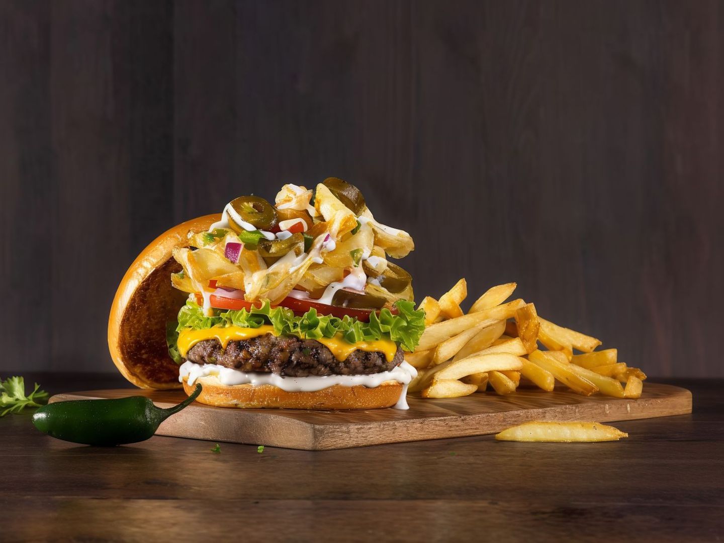 Potato Twister Burger