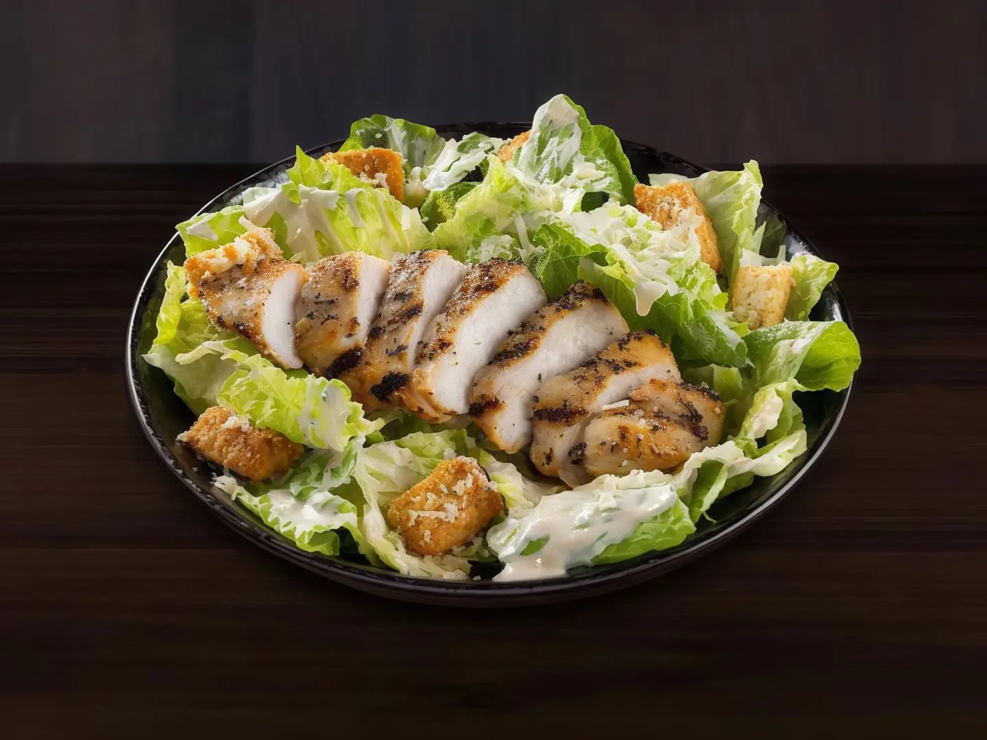 سلطة السيزر بالدجاج