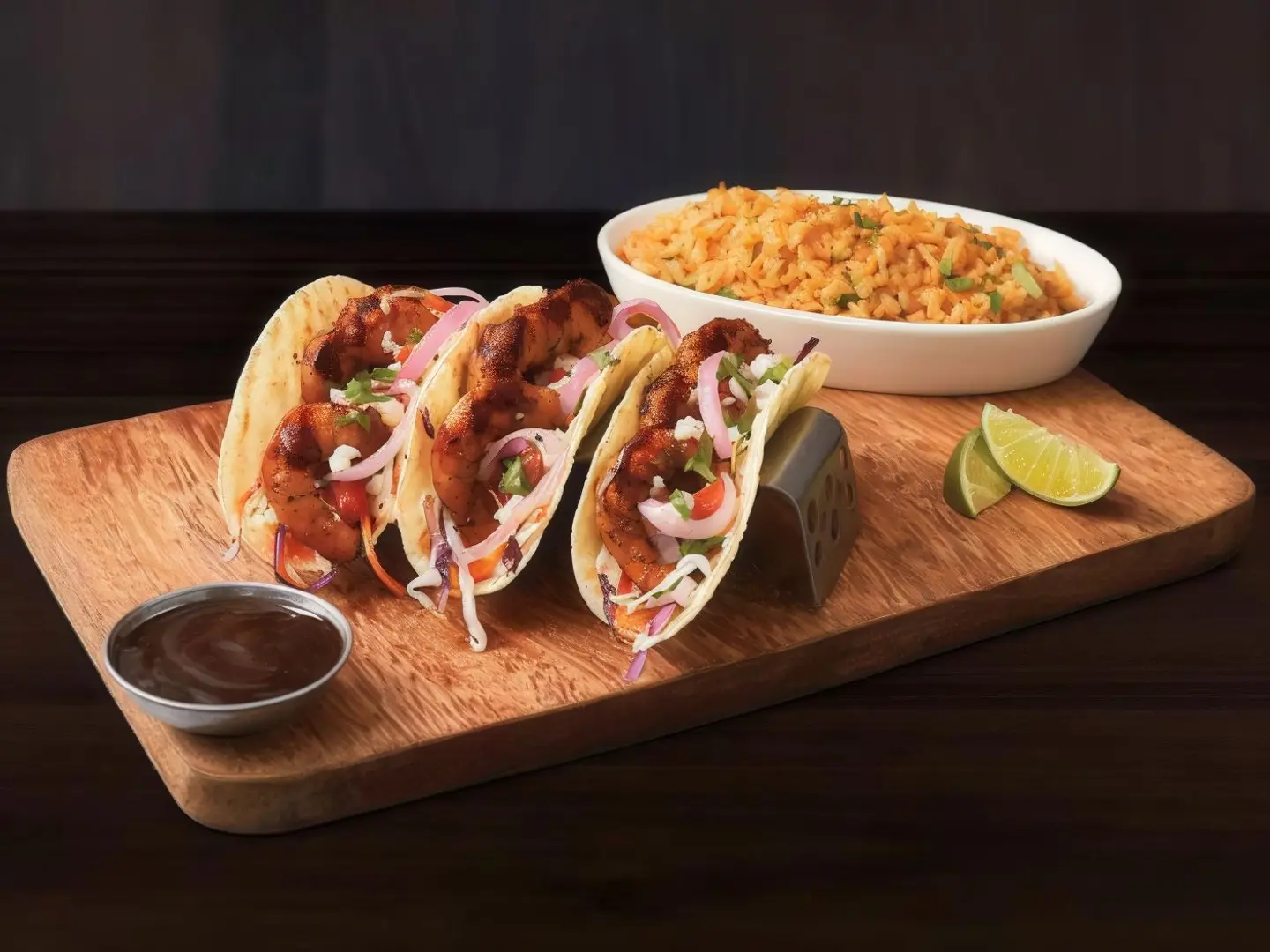 تاكو روبيان مشوي