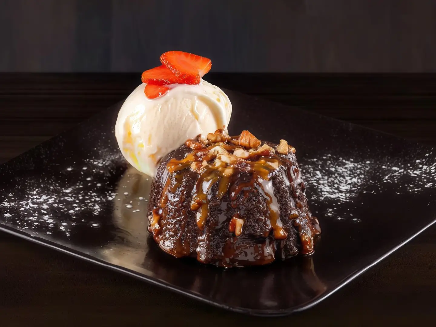 كيك شوكولاتة المولتن