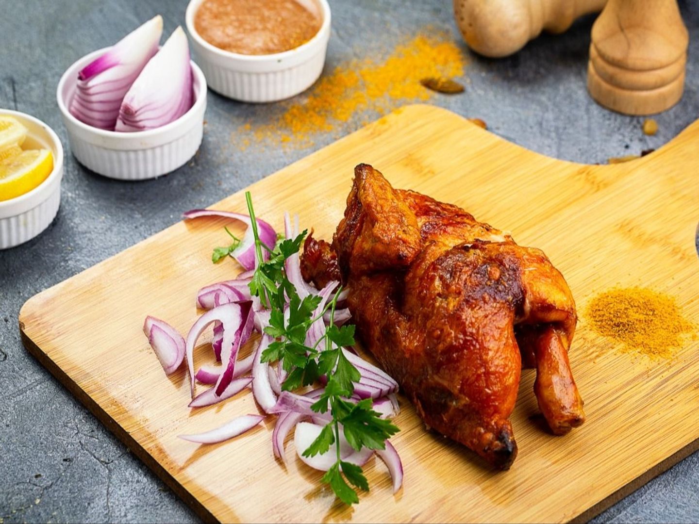 Half A Piece Of Plain Grilled Chicken
