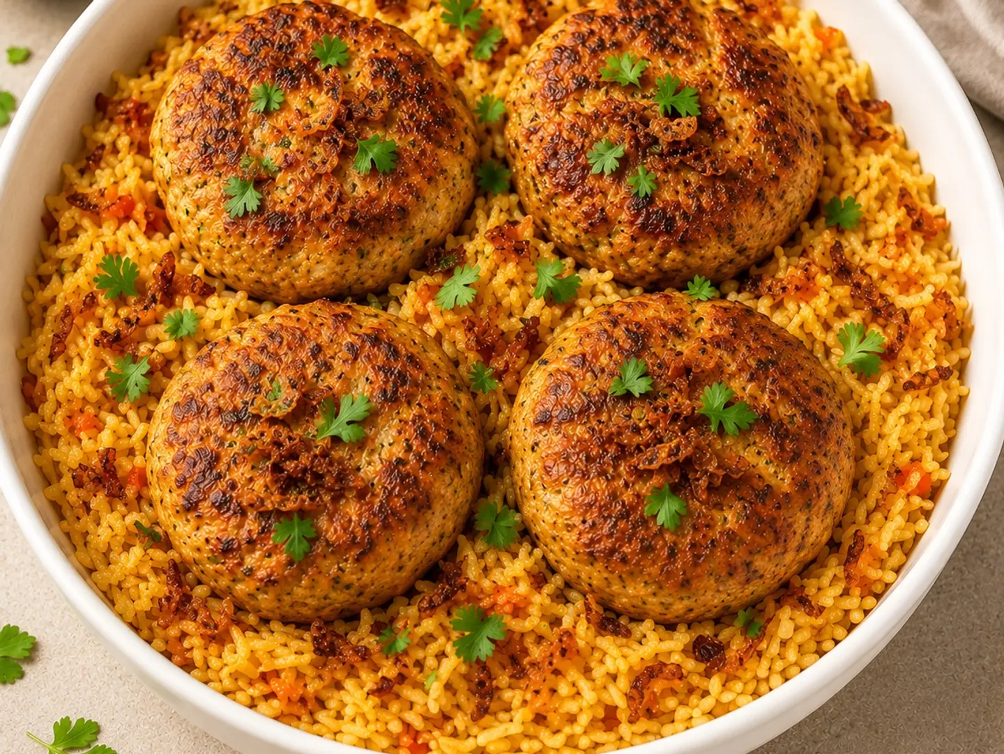 Chicken Kofta Rice
