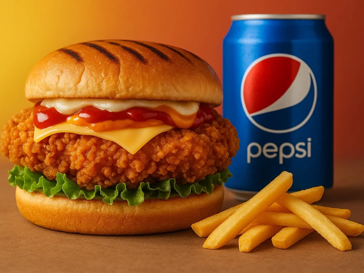 وجبة زنجر برجر حار