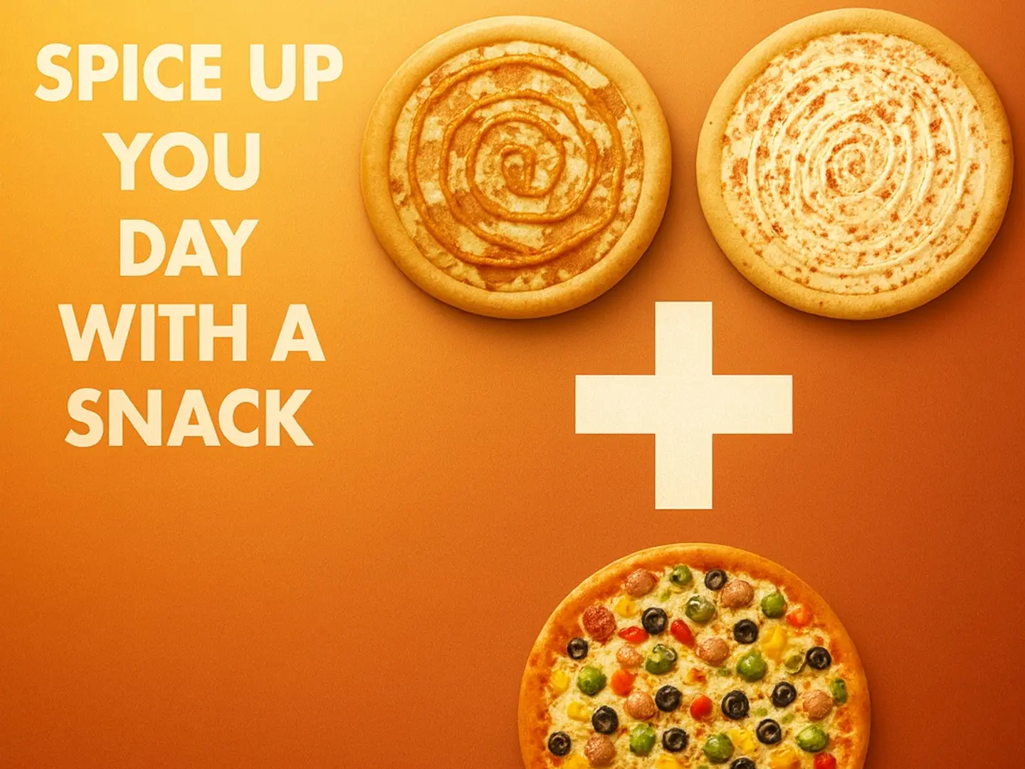 اشتري 2 بيتزا دجاج كبيرة واحصل على بيتزا خضروات صغيرة مجانًا