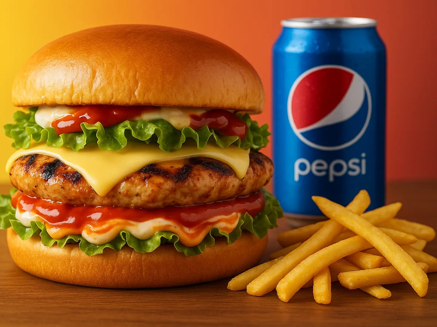 وجبه برجر دجاج مشوي