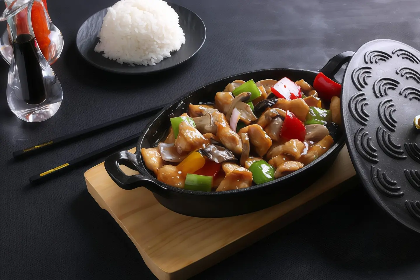 دجاج مع صلصة الأويستر