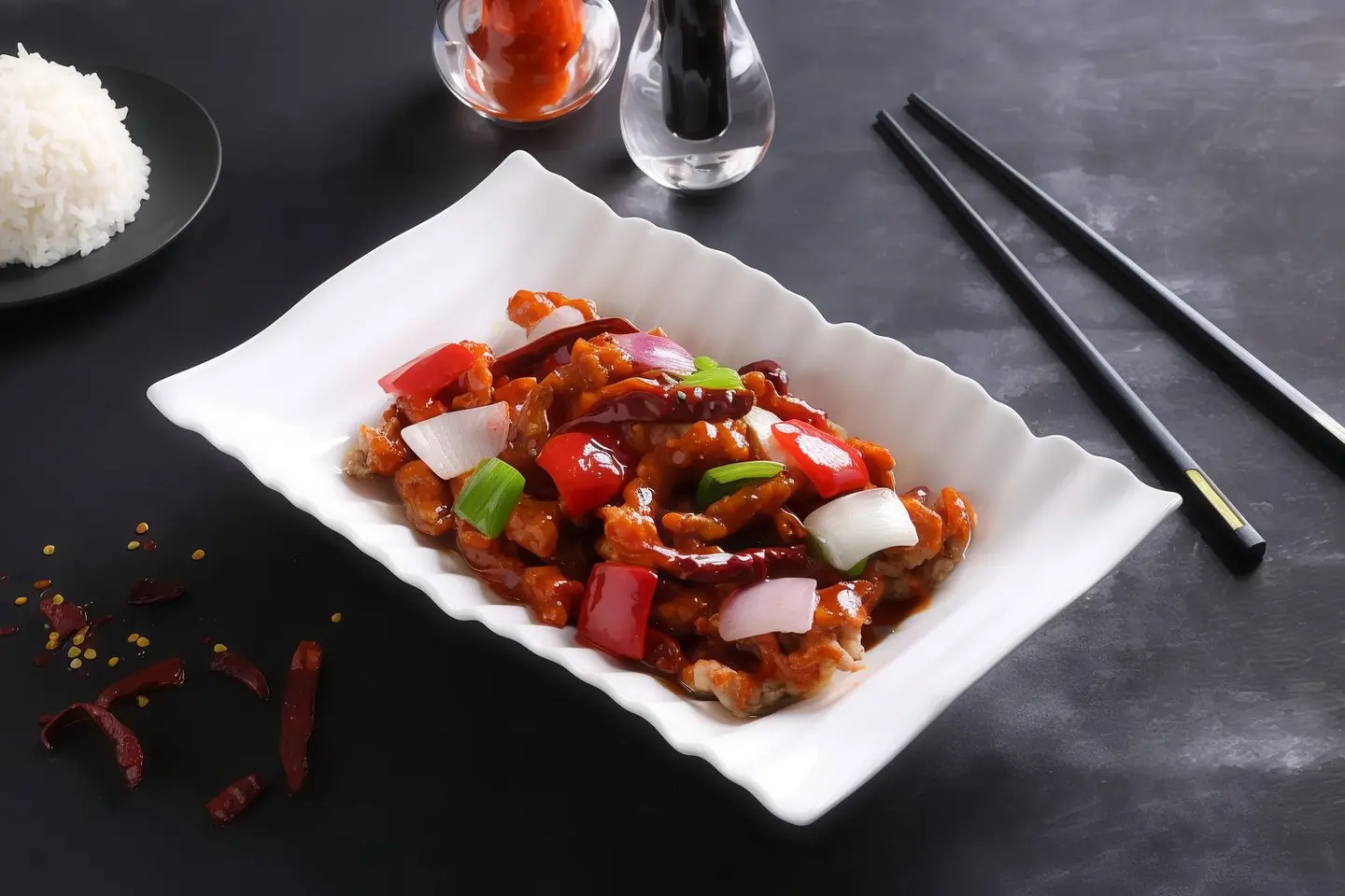 Beef With Sezchuan Sauce