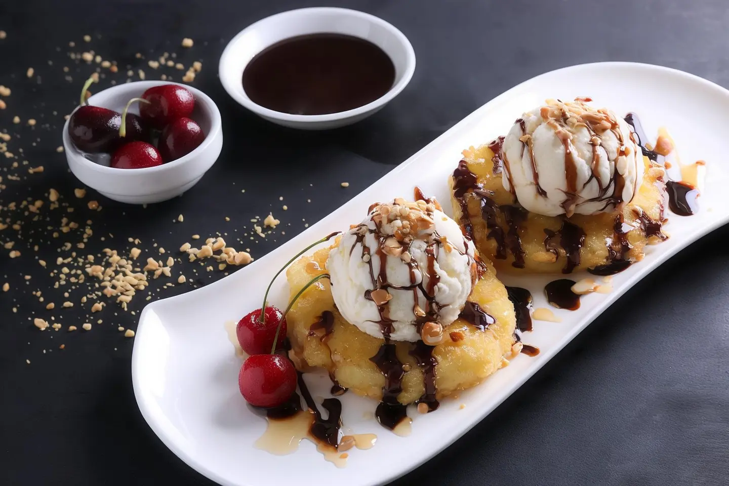 Pine Apple With Ice Cream