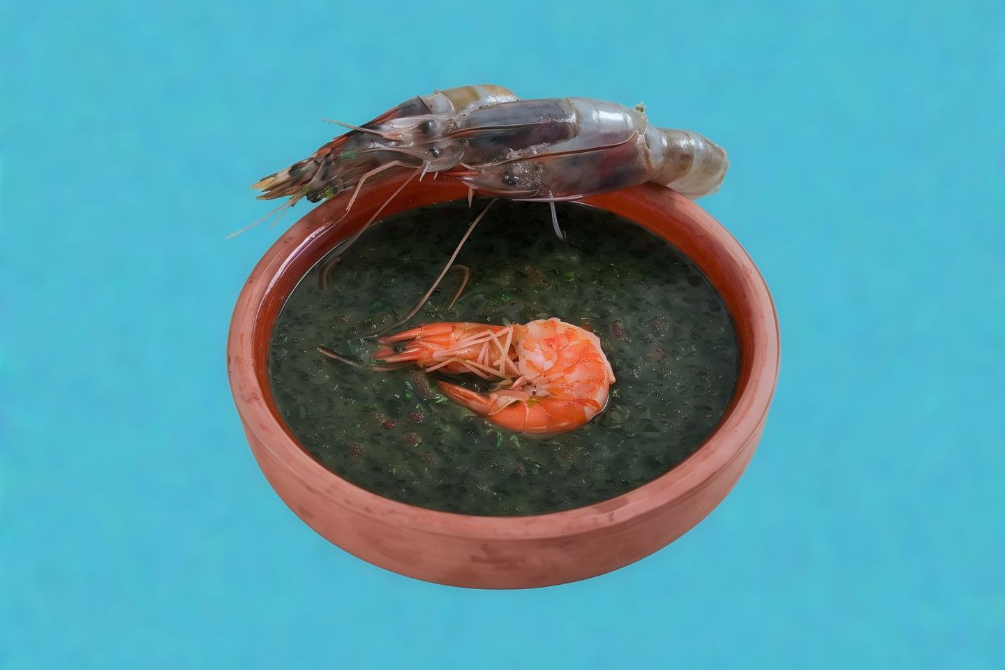 ملوخية  جمبري